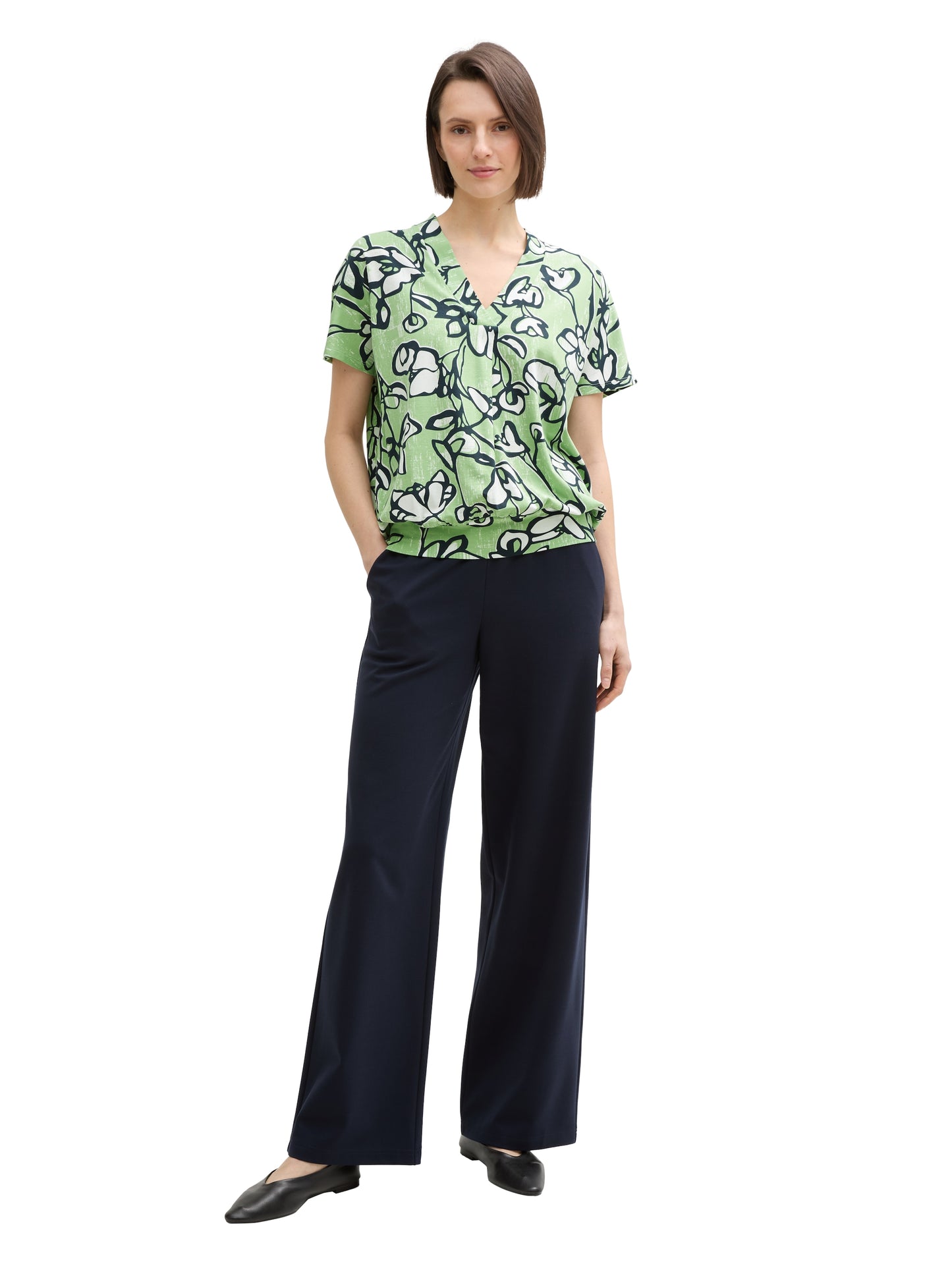 T-shirt v-neck alloverprinted - 1045570