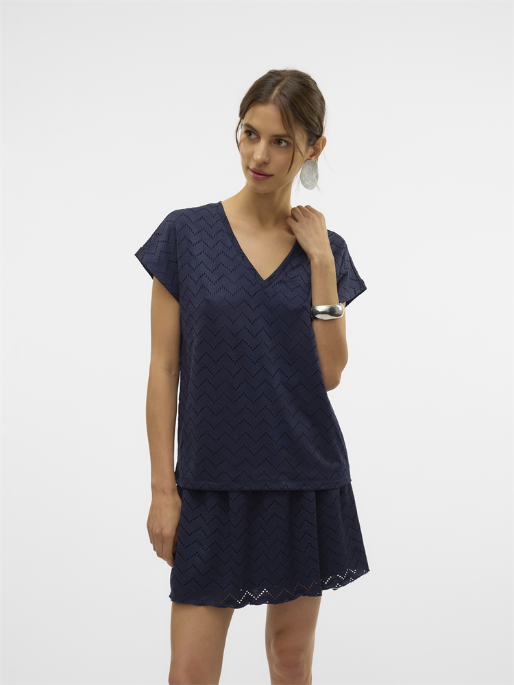 VMTHAS SS V-NECK TOP JRS GA VO - 10328120