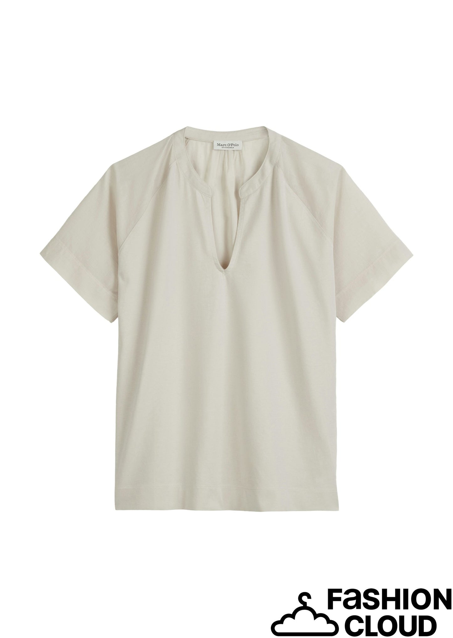 Jersey blouse, short sleeve with wo - M04203851137