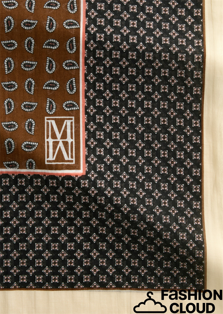 Scarf, woven, cotton-modal, various - 508819502057