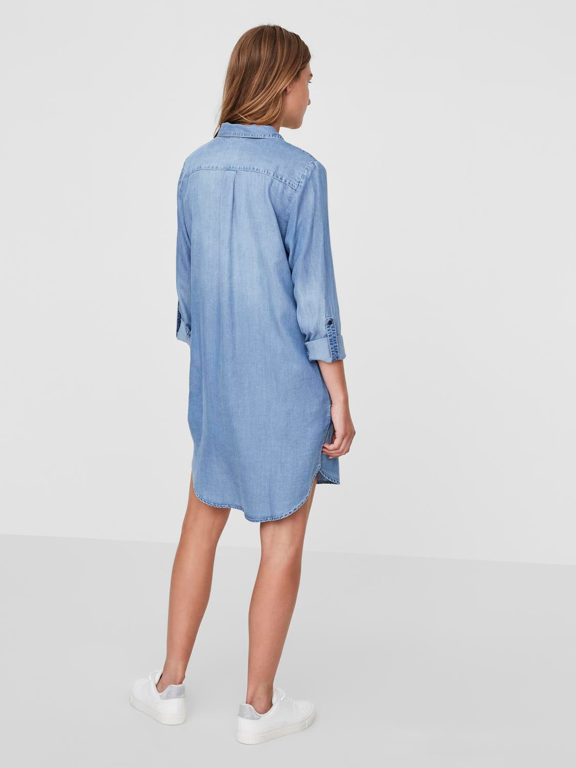 VMSILLA LS SHORT DRESS LT BL GA NOO - 10184172