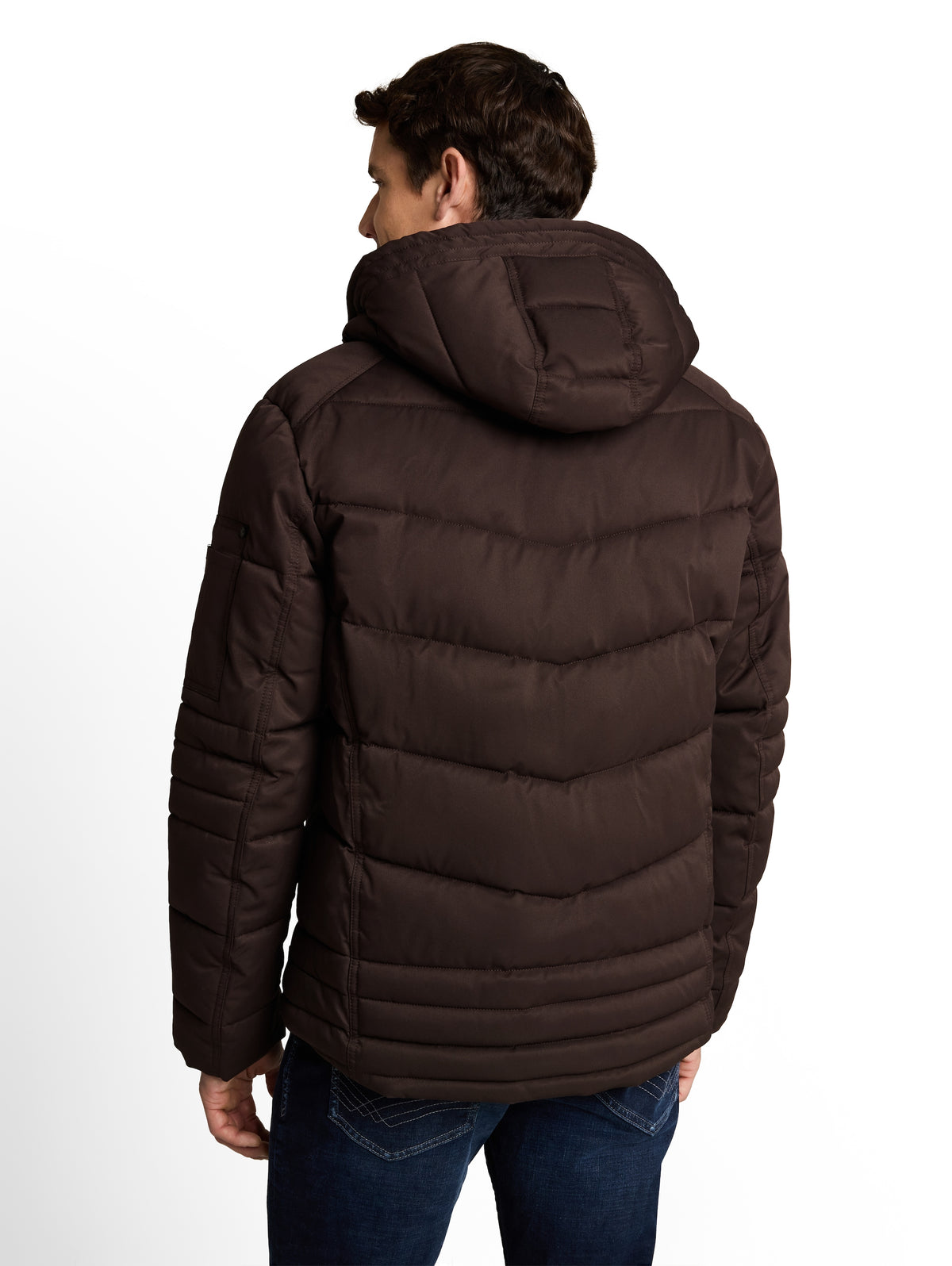 hooded quilted puffer jacket - 1051663