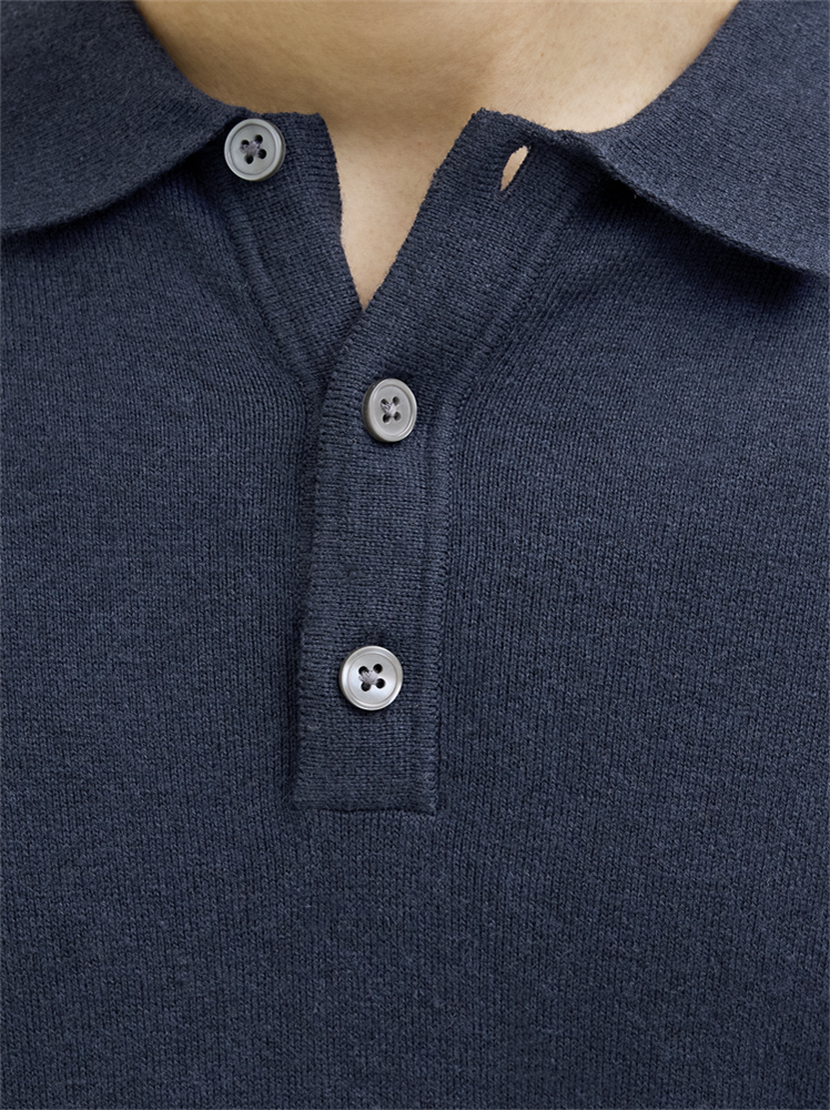 JJEEMIL KNIT RELAXED POLO SS SN - 12268216