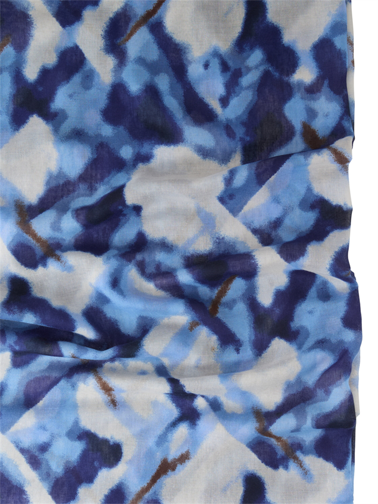 printed loop scarf - 1048580