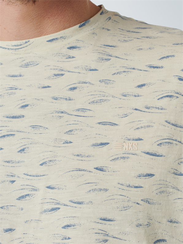 T-Shirt Crewneck Allover Printed Sl - 15350314