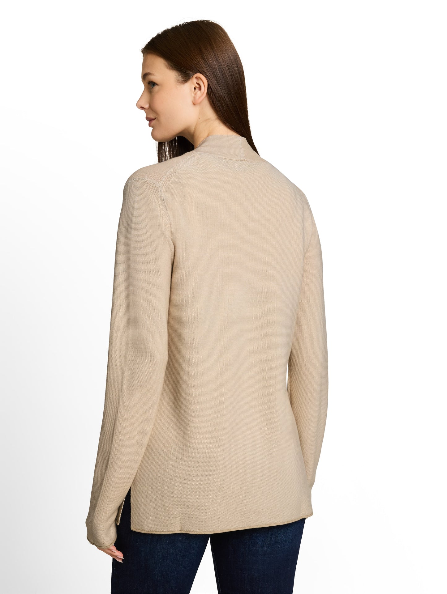 knit structured open cardigan - 1052025