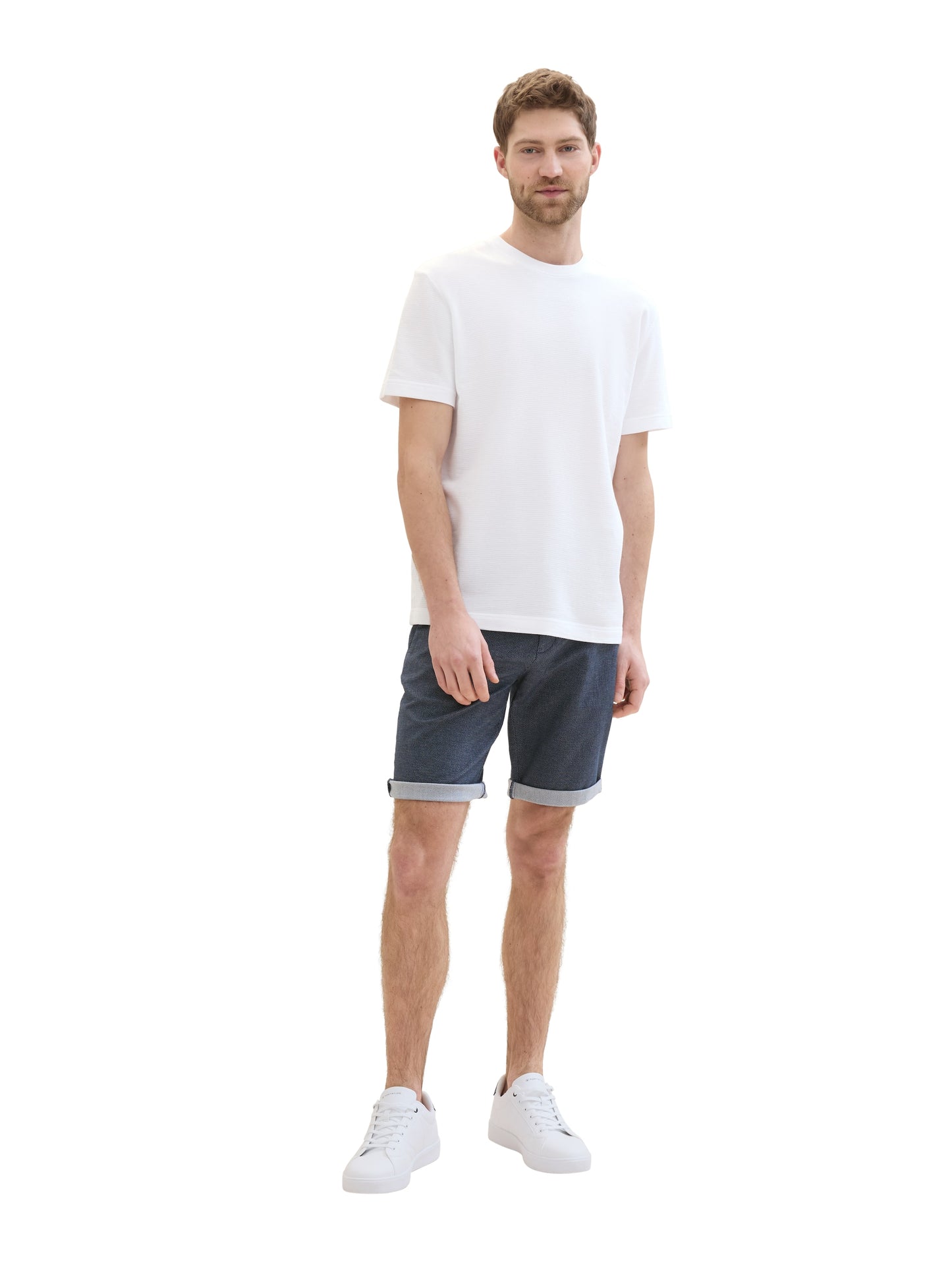 slim chino shorts with belt - 1040224