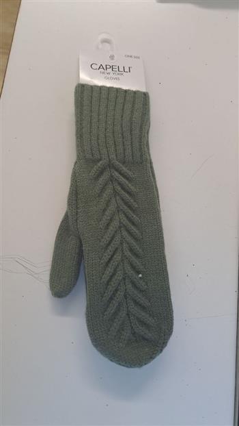 soft mitten - sof acrylic mitten w - LK-45879-GE