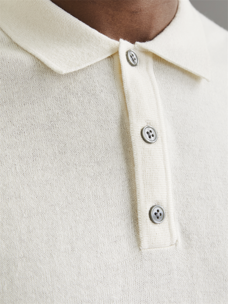 JJEEMIL KNIT RELAXED POLO SS SN - 12268216