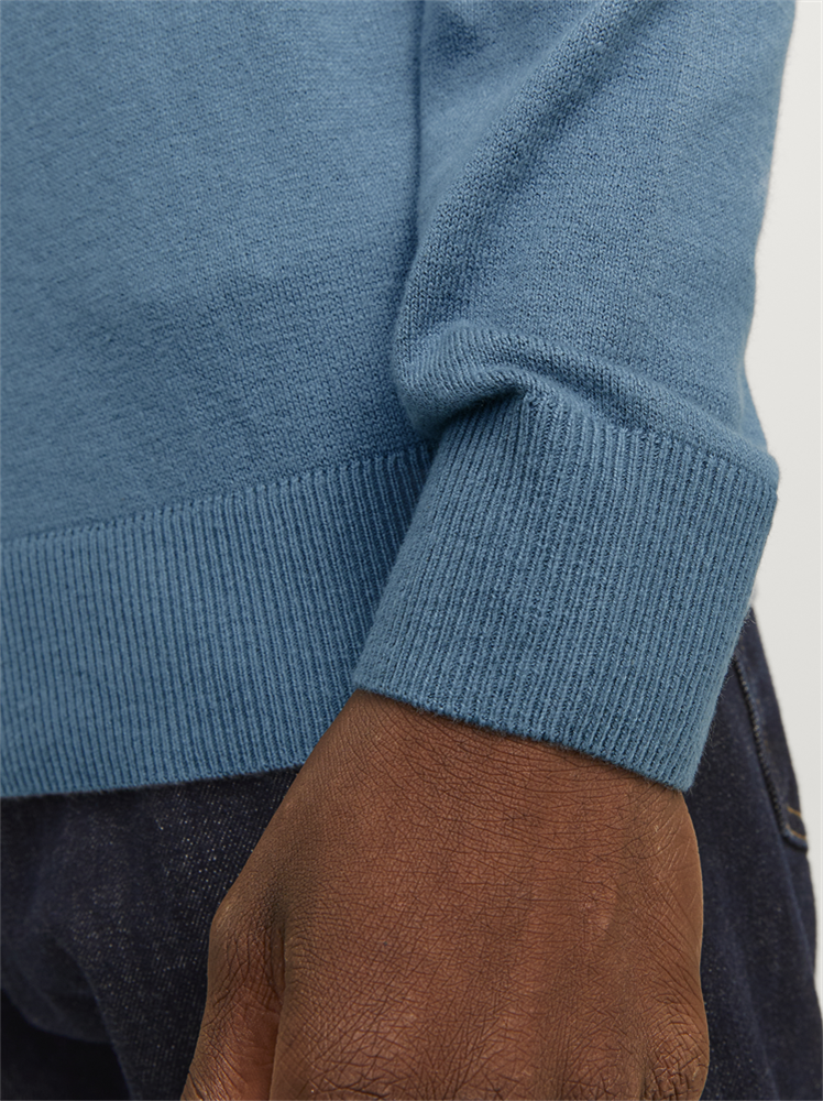 JJEEMIL KNIT HALF ZIP NOOS - 12189339