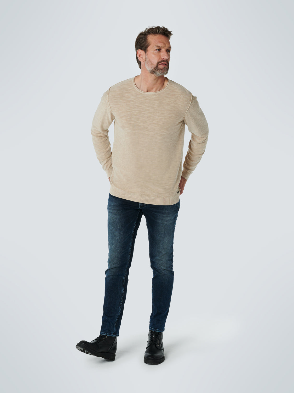 Pullover Crewneck Slub Garment Dyed - 17210801SN