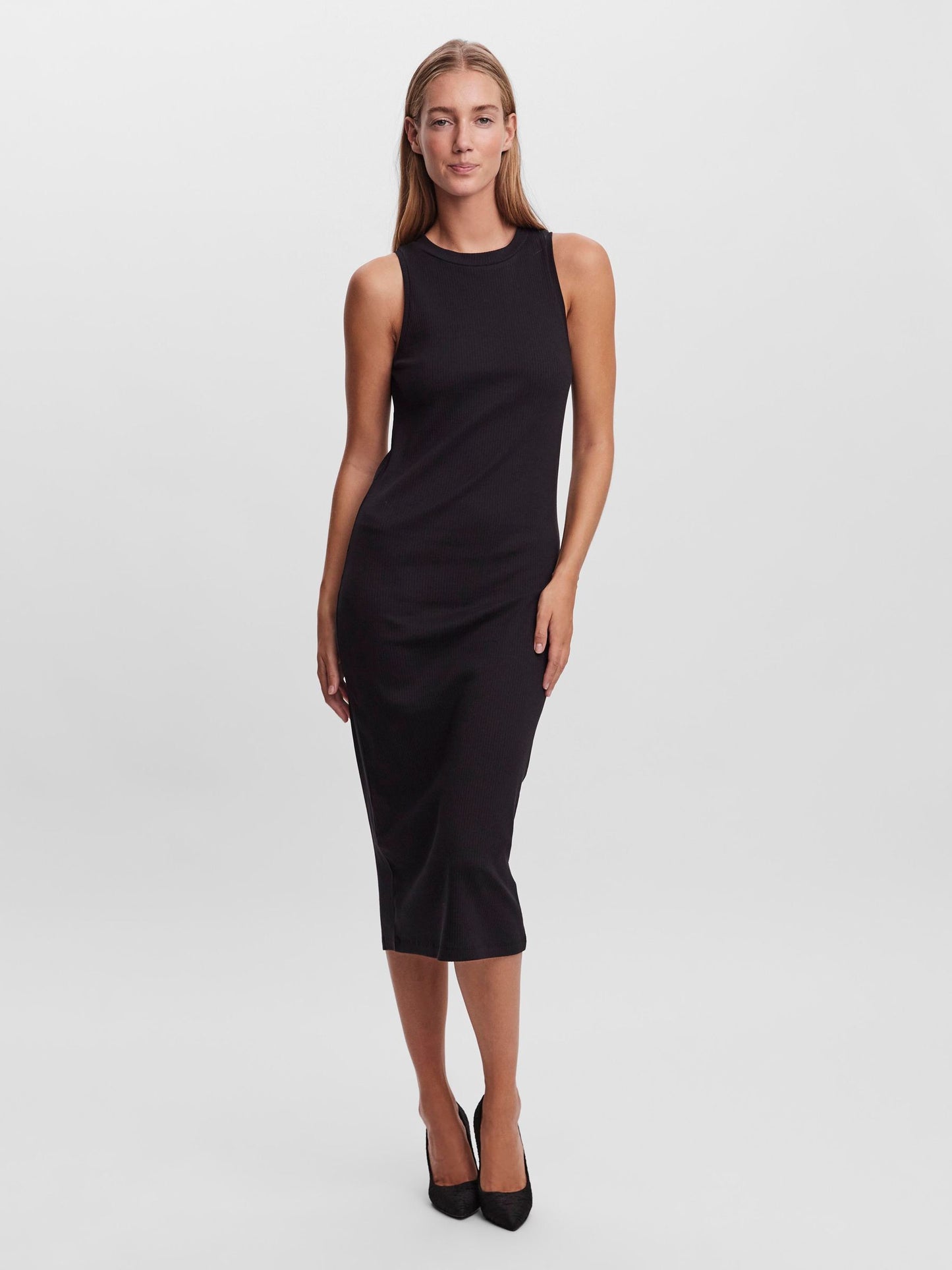 VMLAVENDER SL O-NECK CALF DRESS VMA - 10230437