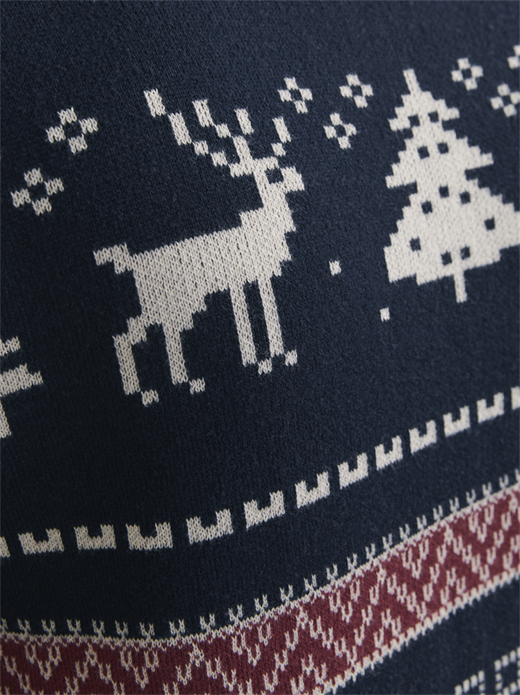 JJXMAS SNOWBALL KNIT CREW NECK - 12248145
