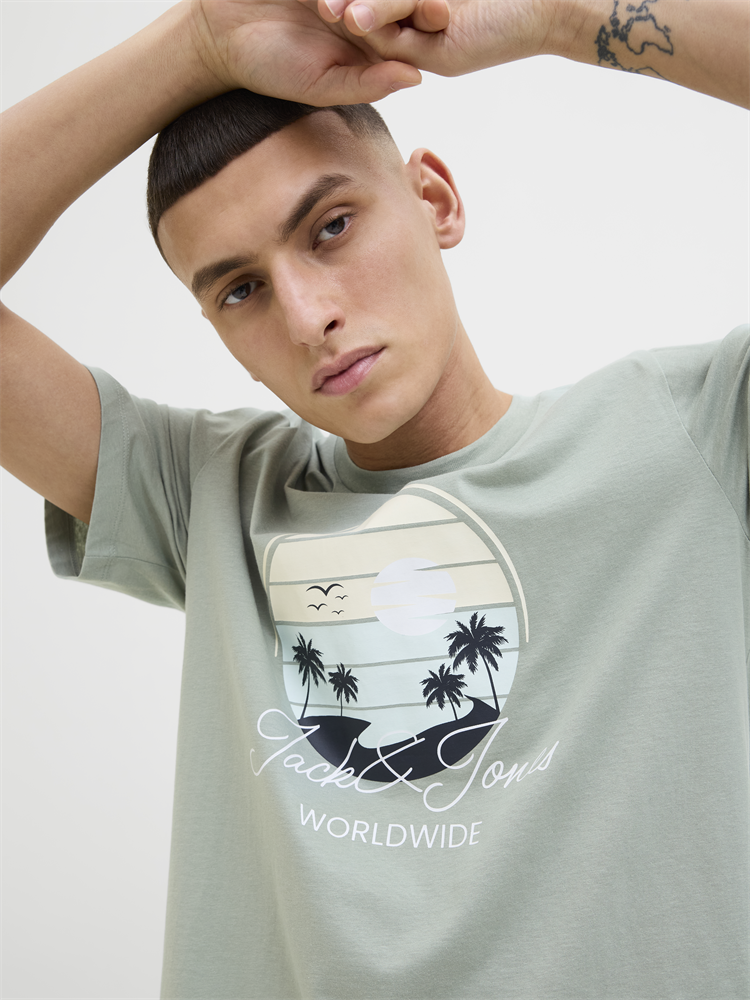 JJPALM TEE SS CREW NECK LN - 12269418