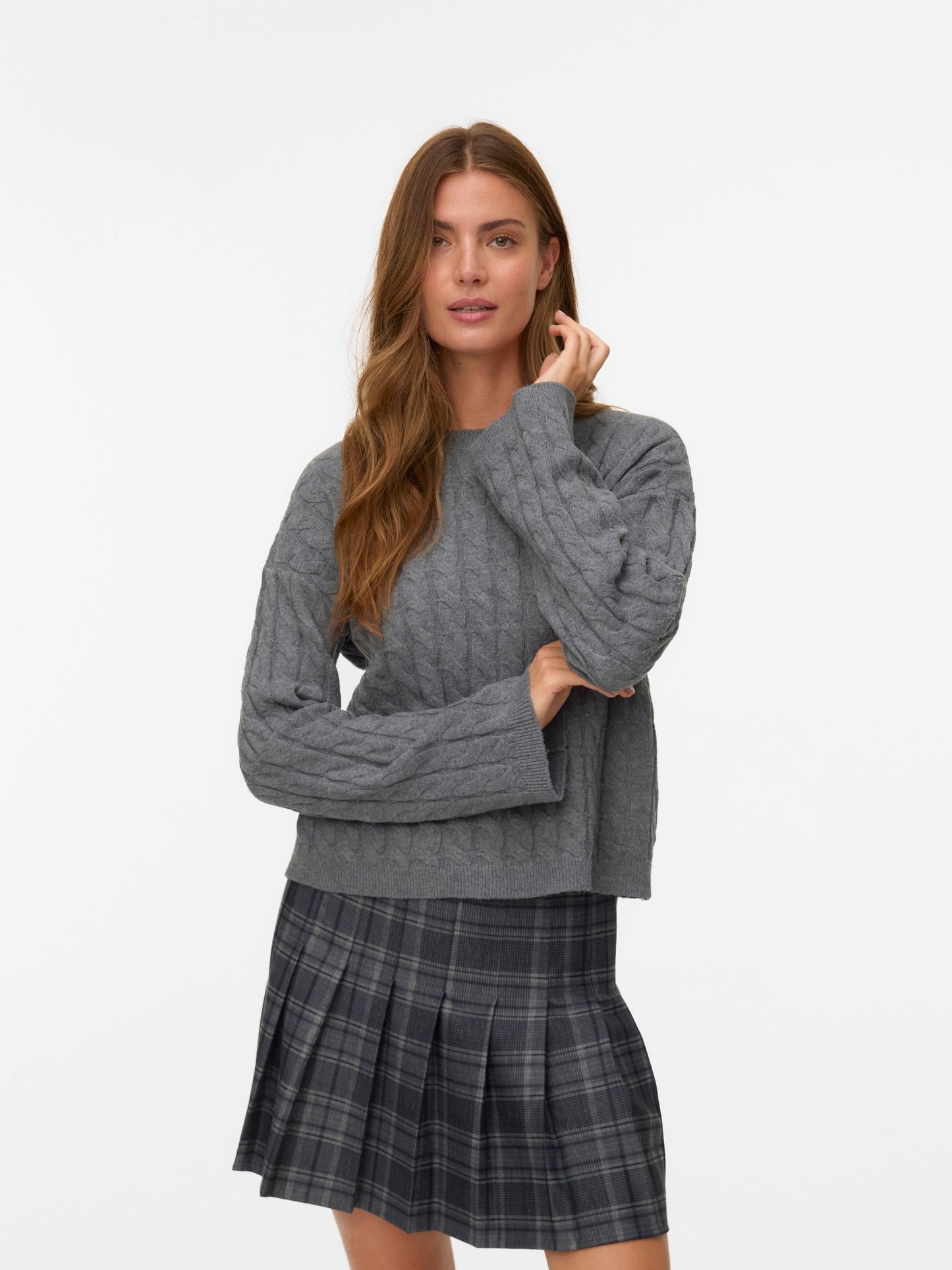 AWLORELLA LS O-NECK KNIT NOOS - 10319710