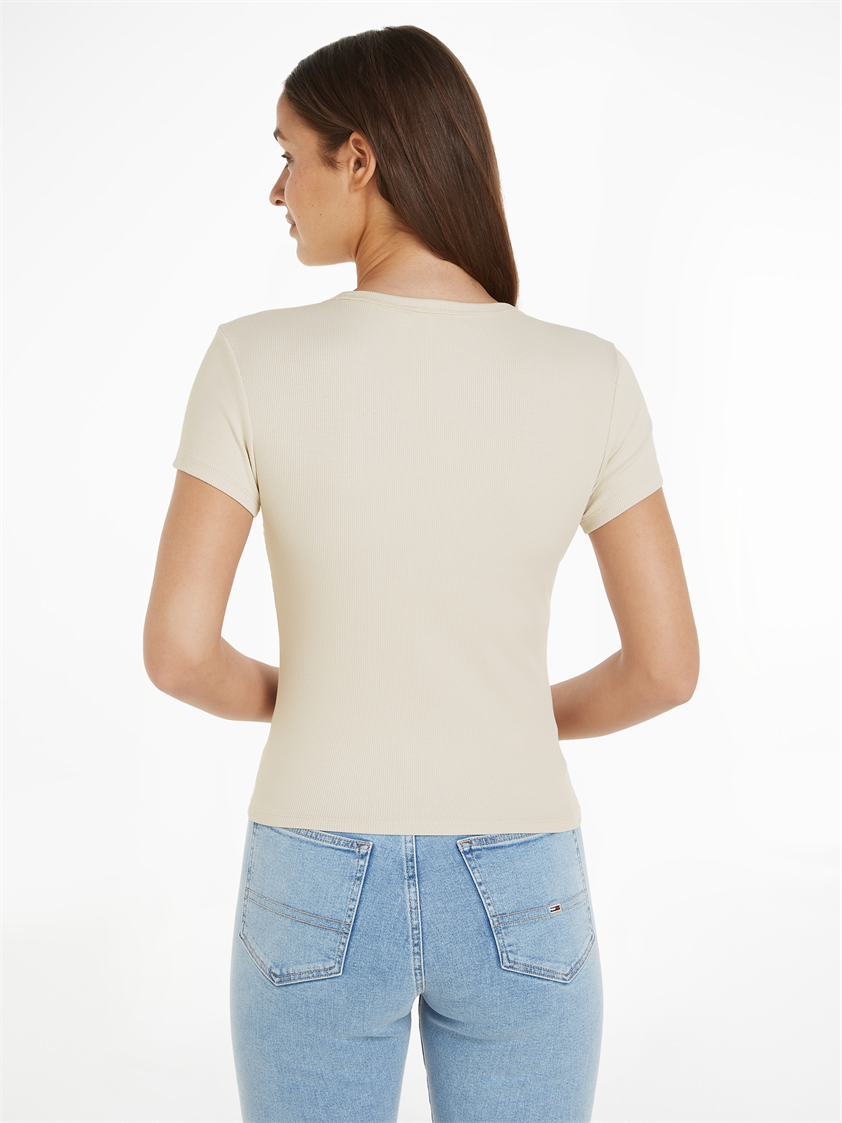 TJW SLIM ESSENTIAL RIB SS EXT - DW0DW17383