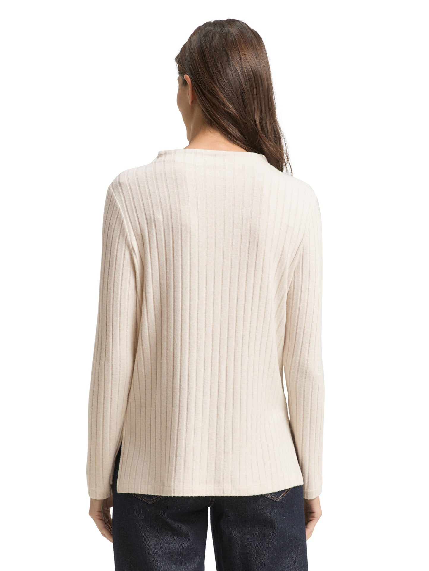 T-shirt cosy wide rib mock nec - 1048934