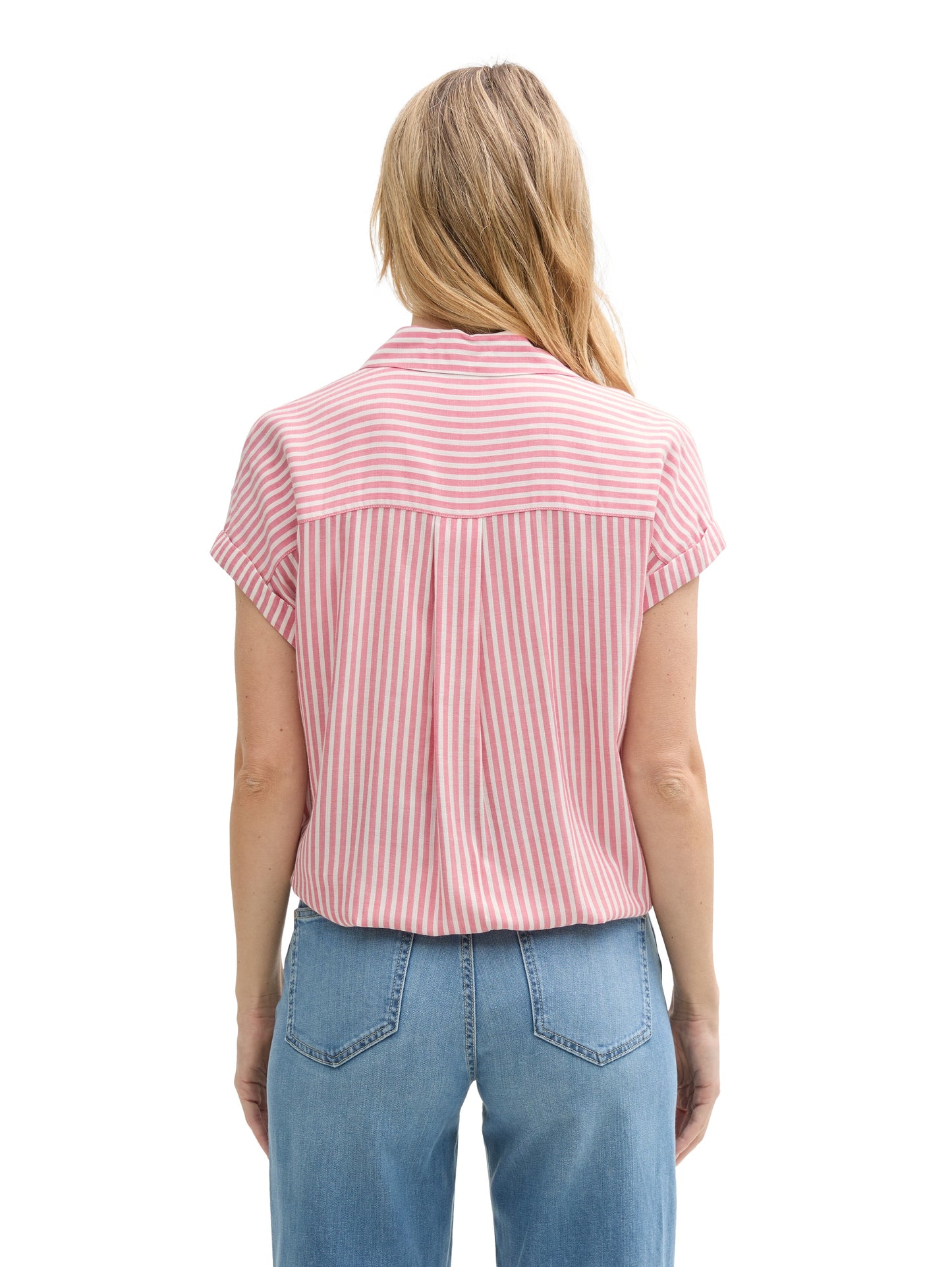 blouse striped shortsleeve - 1045239