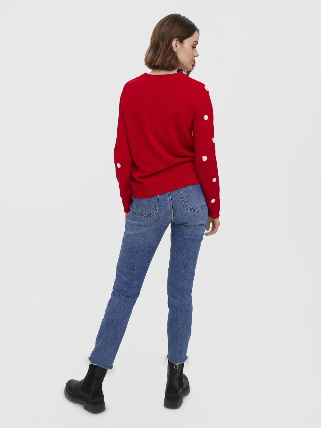VMTINSEL LS O-NECK BLOUSE XMAS REP - 10250538
