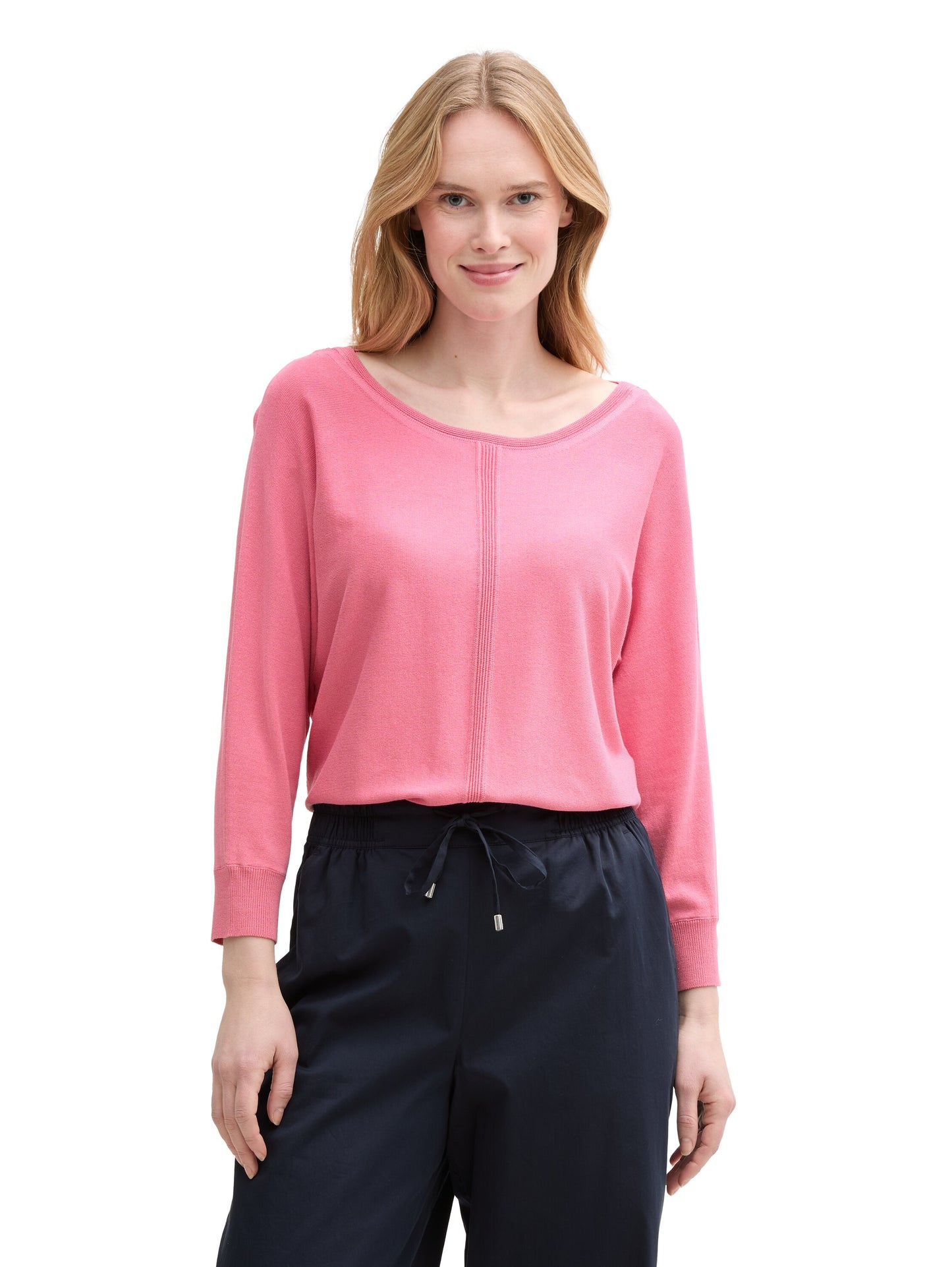 knit pullover with boatneck - 1045463