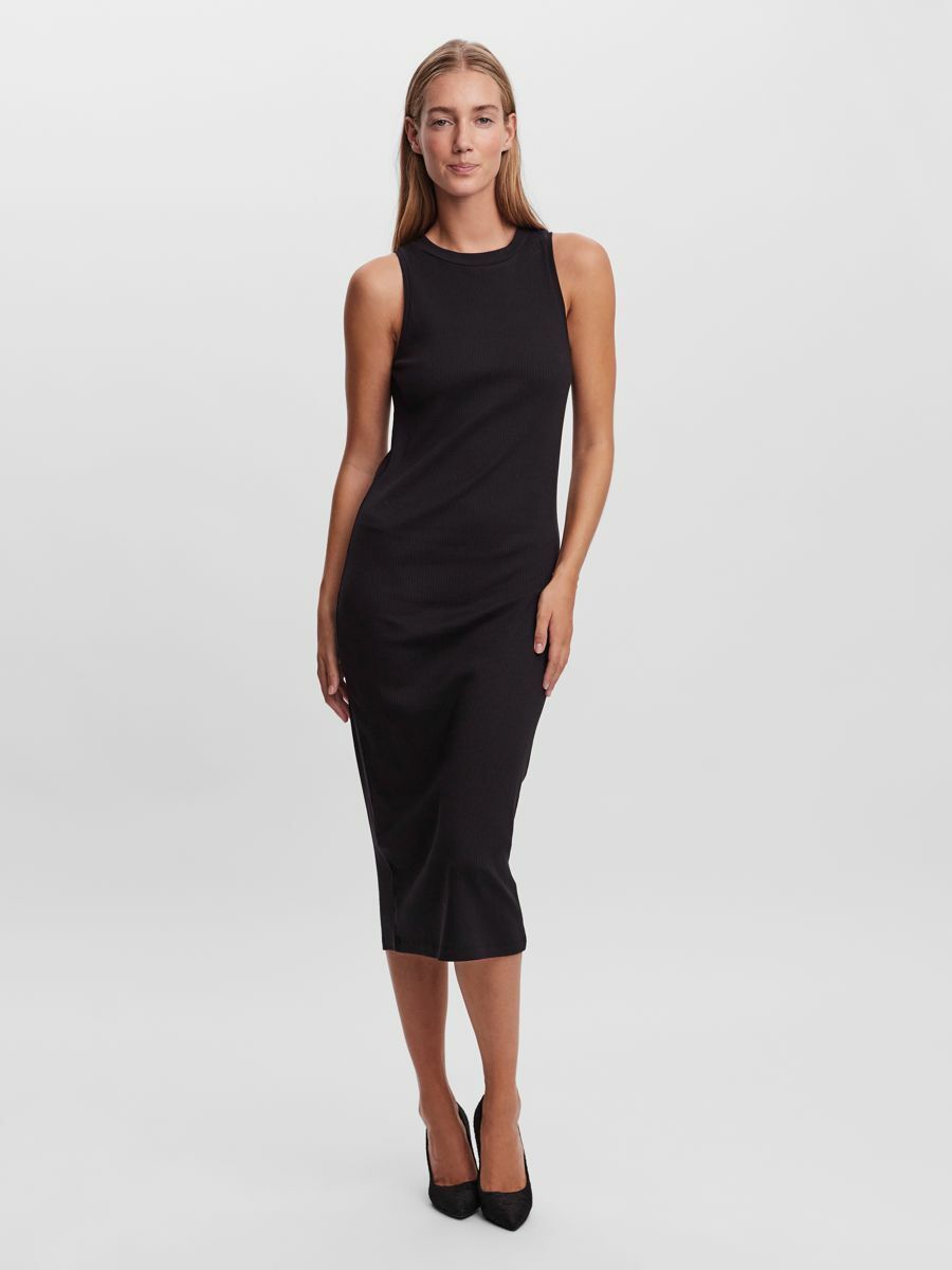VMLAVENDER SL O-NECK CALF DRESS VMA - 10230437