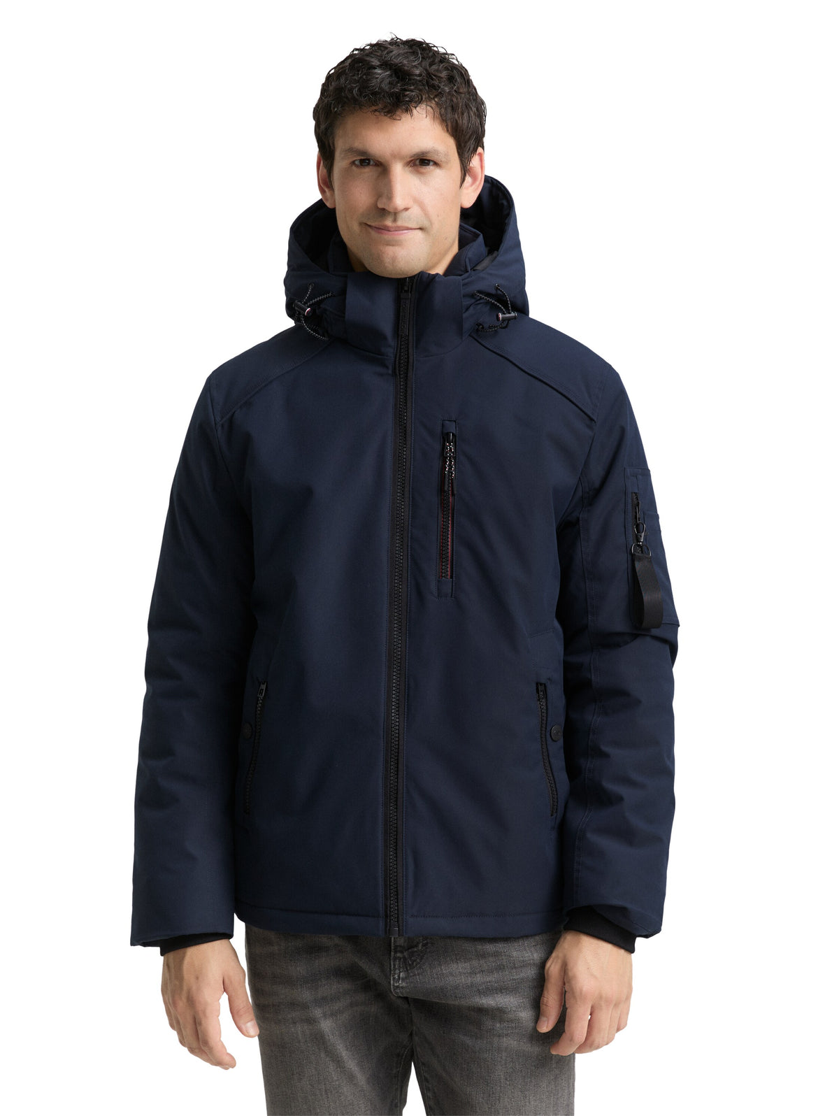 padded jacket with hood - 1047039