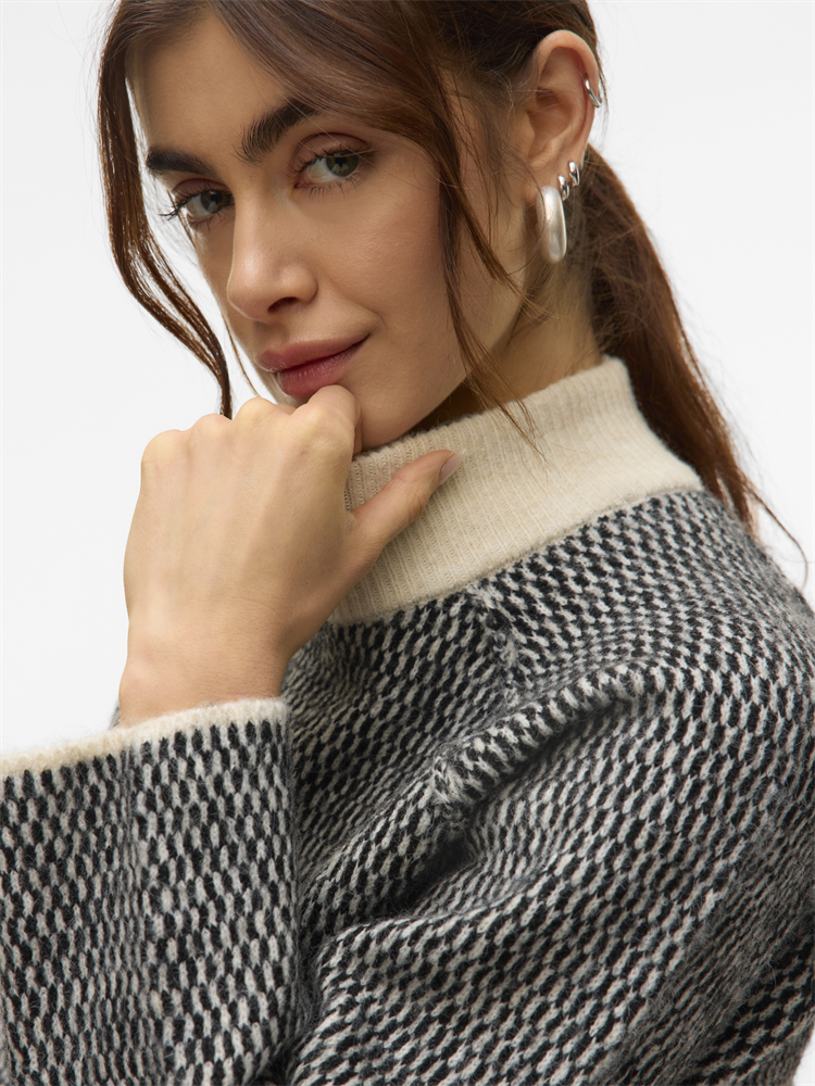 VMFELIZE LS HIGH NECK PULLOVER BOO - 10331573