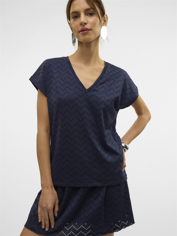 VMTHAS SS V-NECK TOP JRS GA VO - 10328120