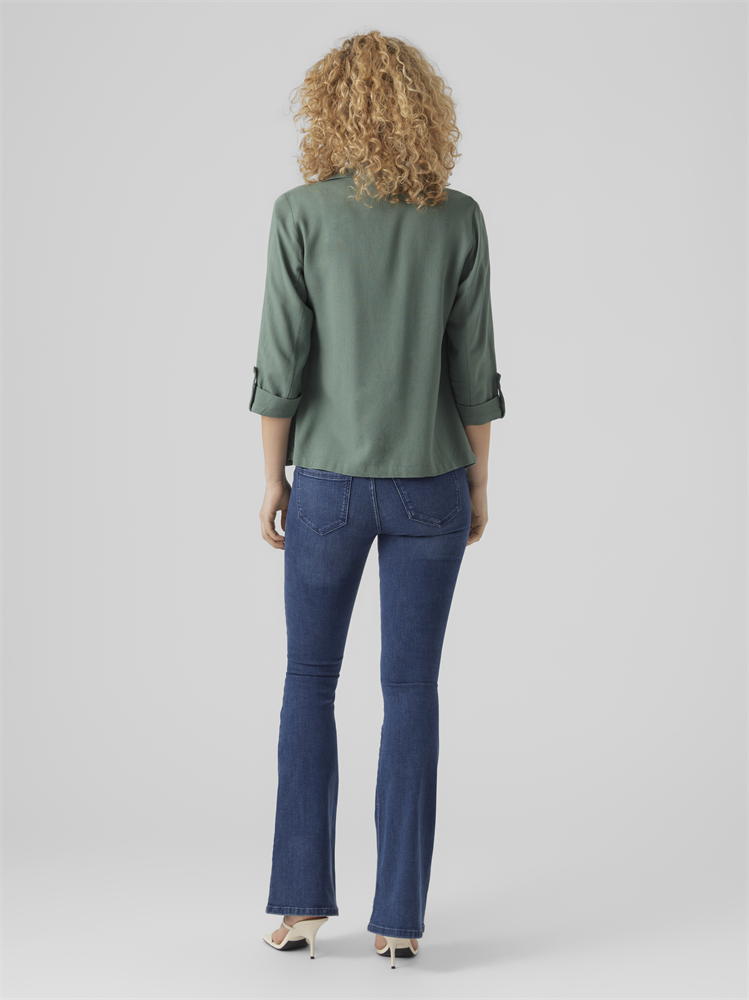 VMJESMILO 3/4 LOOSE BLAZER WVN GA N - 10279700