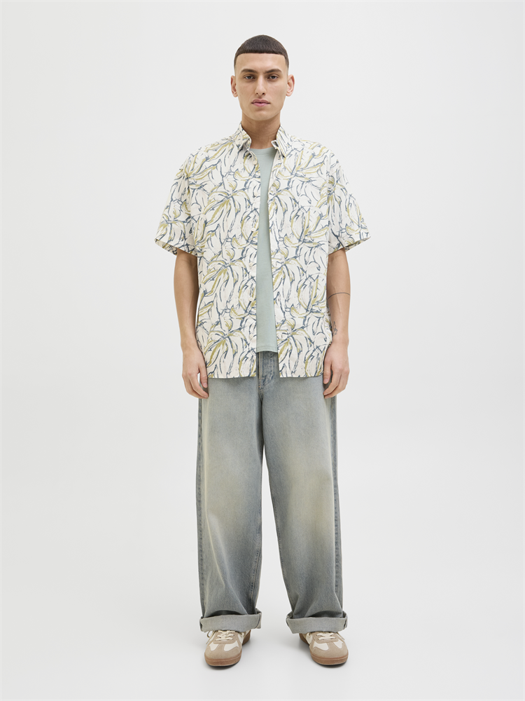 JORJOSHUA SPLIT AOP SHIRT SS LN - 12271089