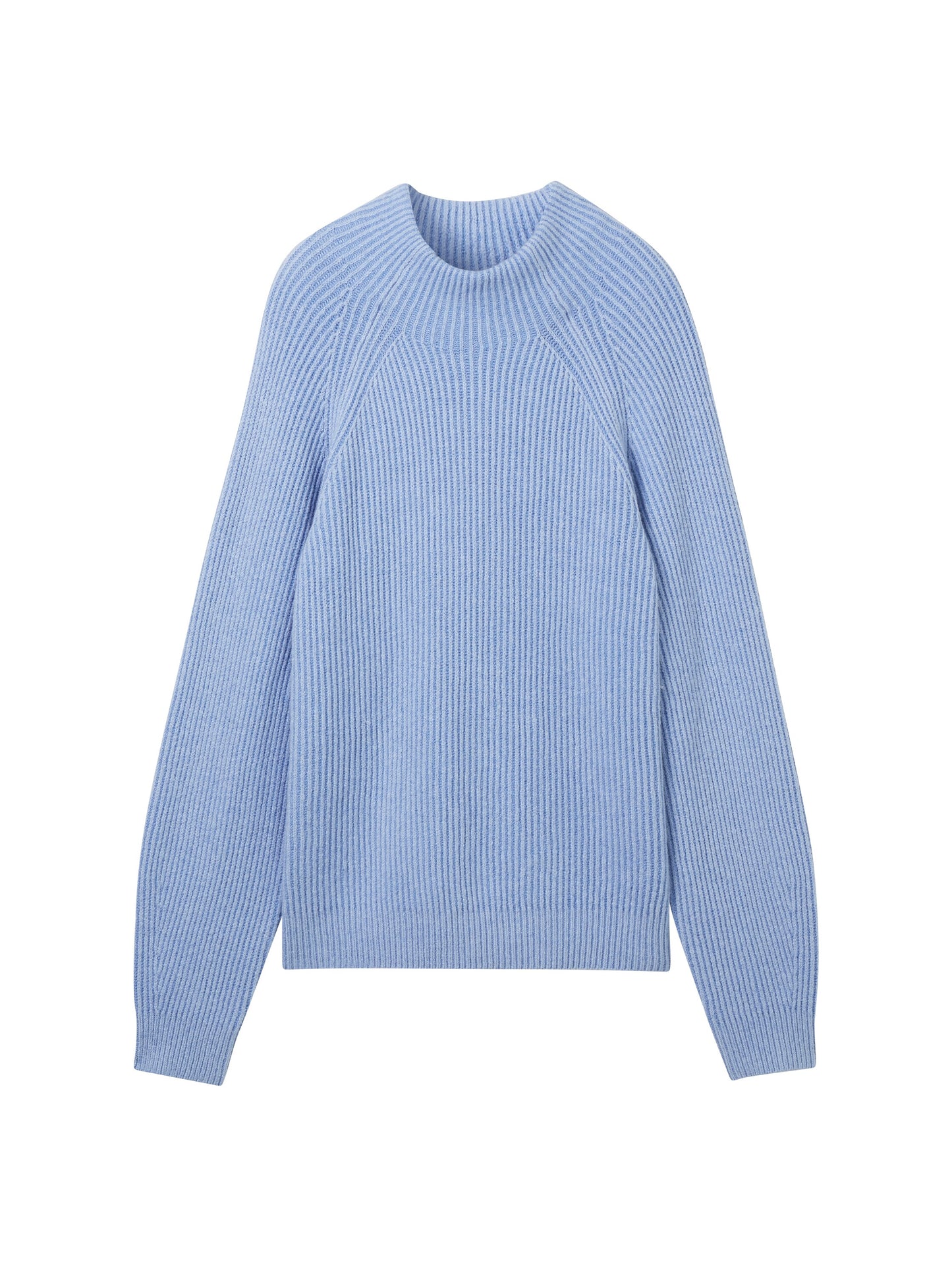 knit plated rib pullover - 1042957
