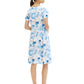 printed dress with belt - 1036648
