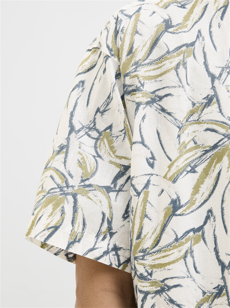 JORJOSHUA SPLIT AOP SHIRT SS LN - 12271089