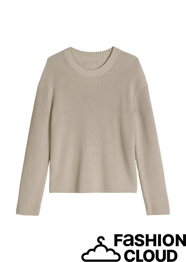 Pullovers, LSL, Round-Neck, Slits - 5000011926