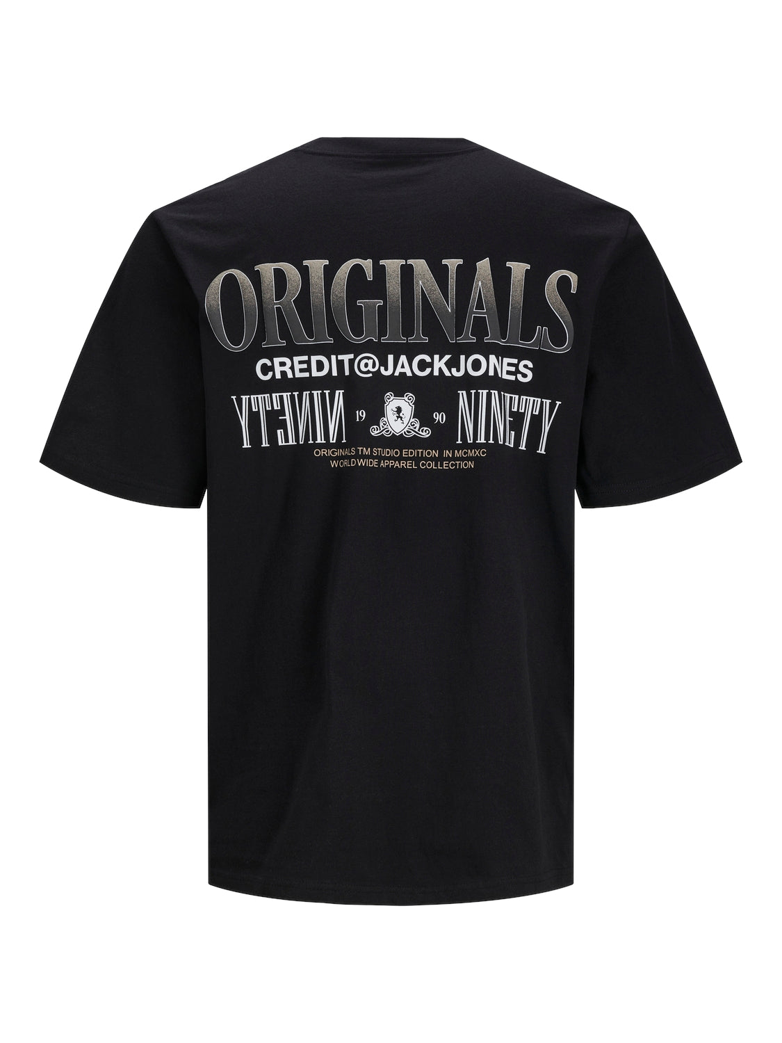 JORSHADOWBACK TEE SS CREW NECK BLK - 12247227