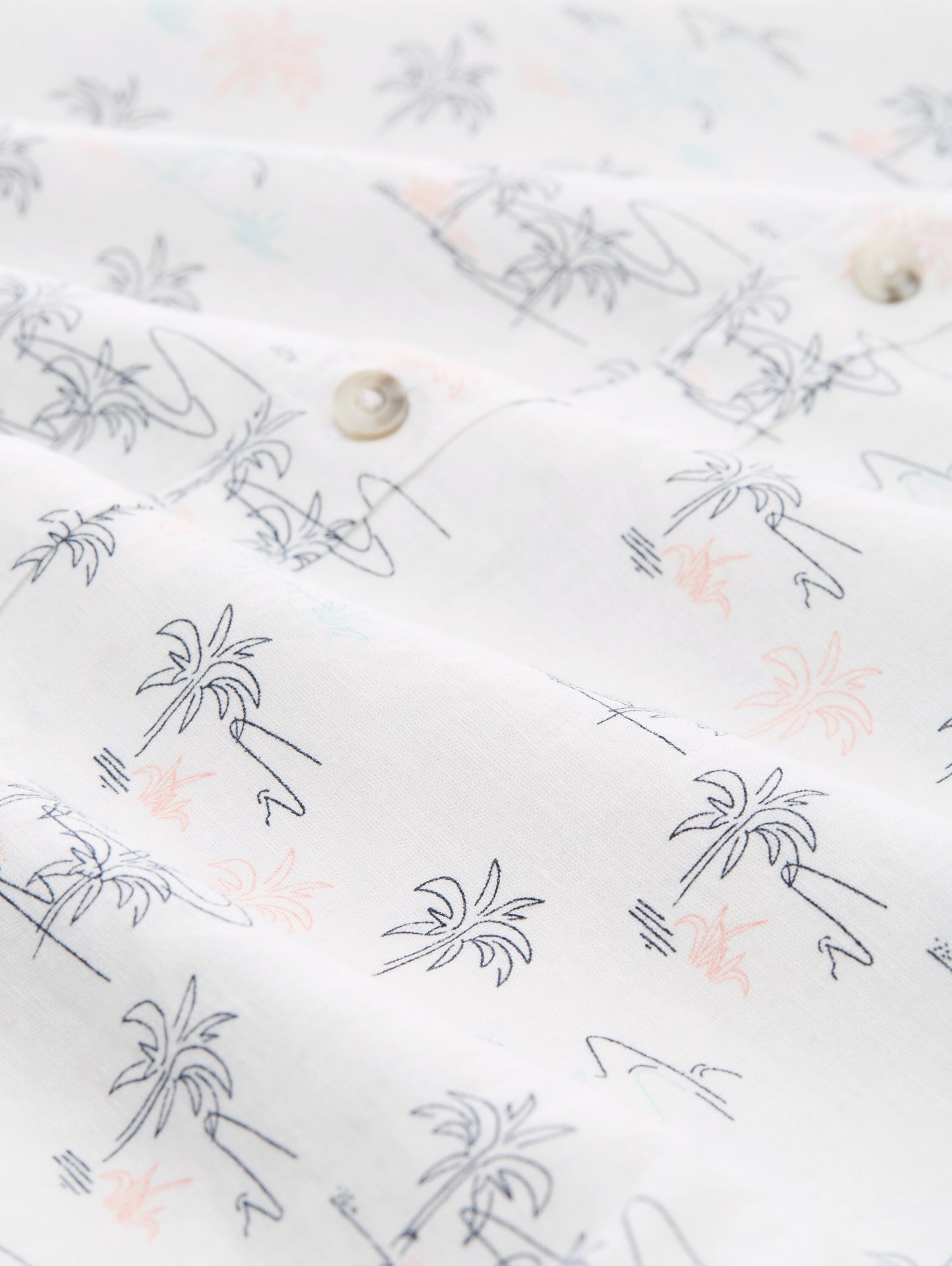 printed viscose linen shirt - 1045110