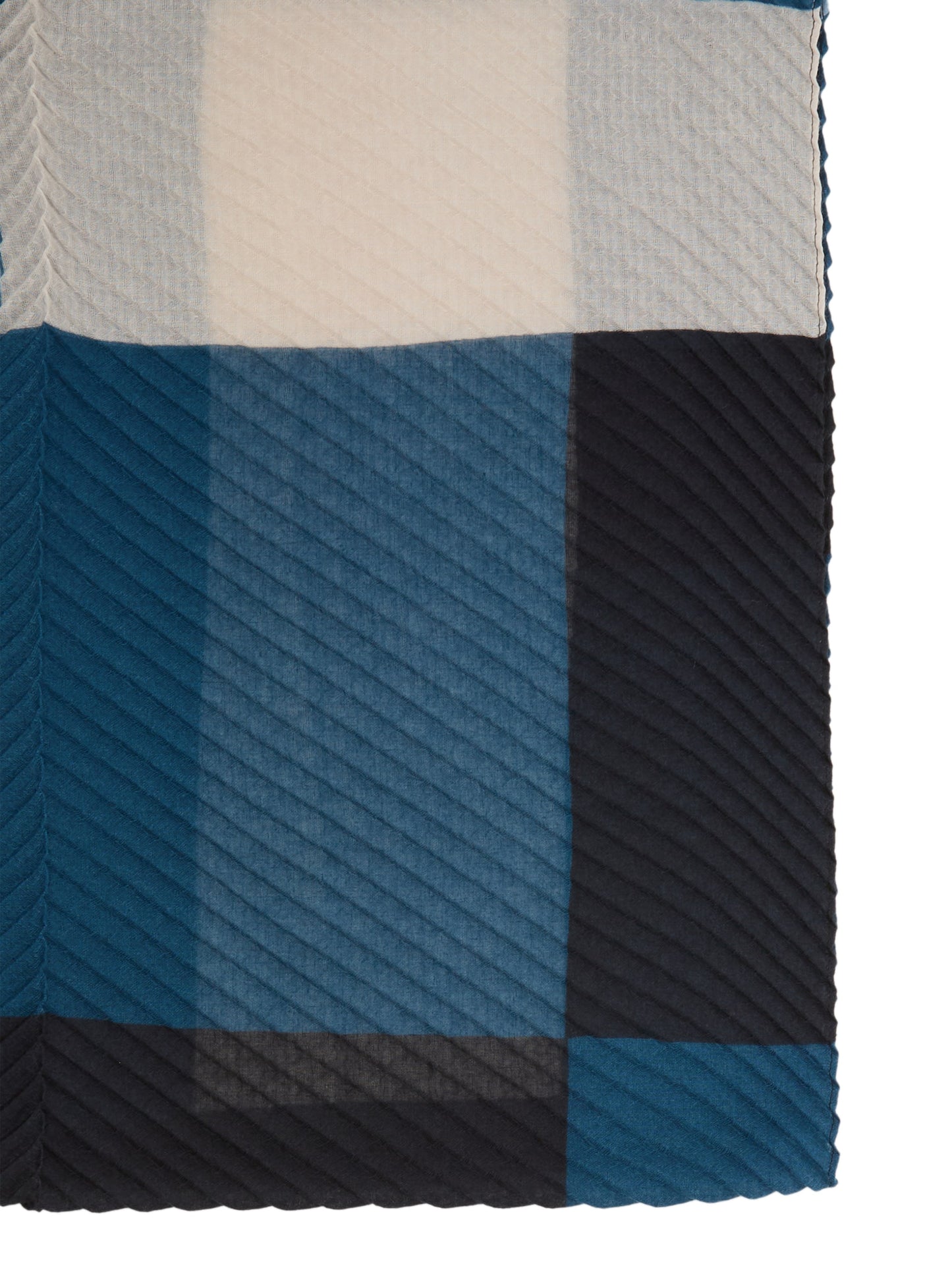 printed plisse scarf - 1047929