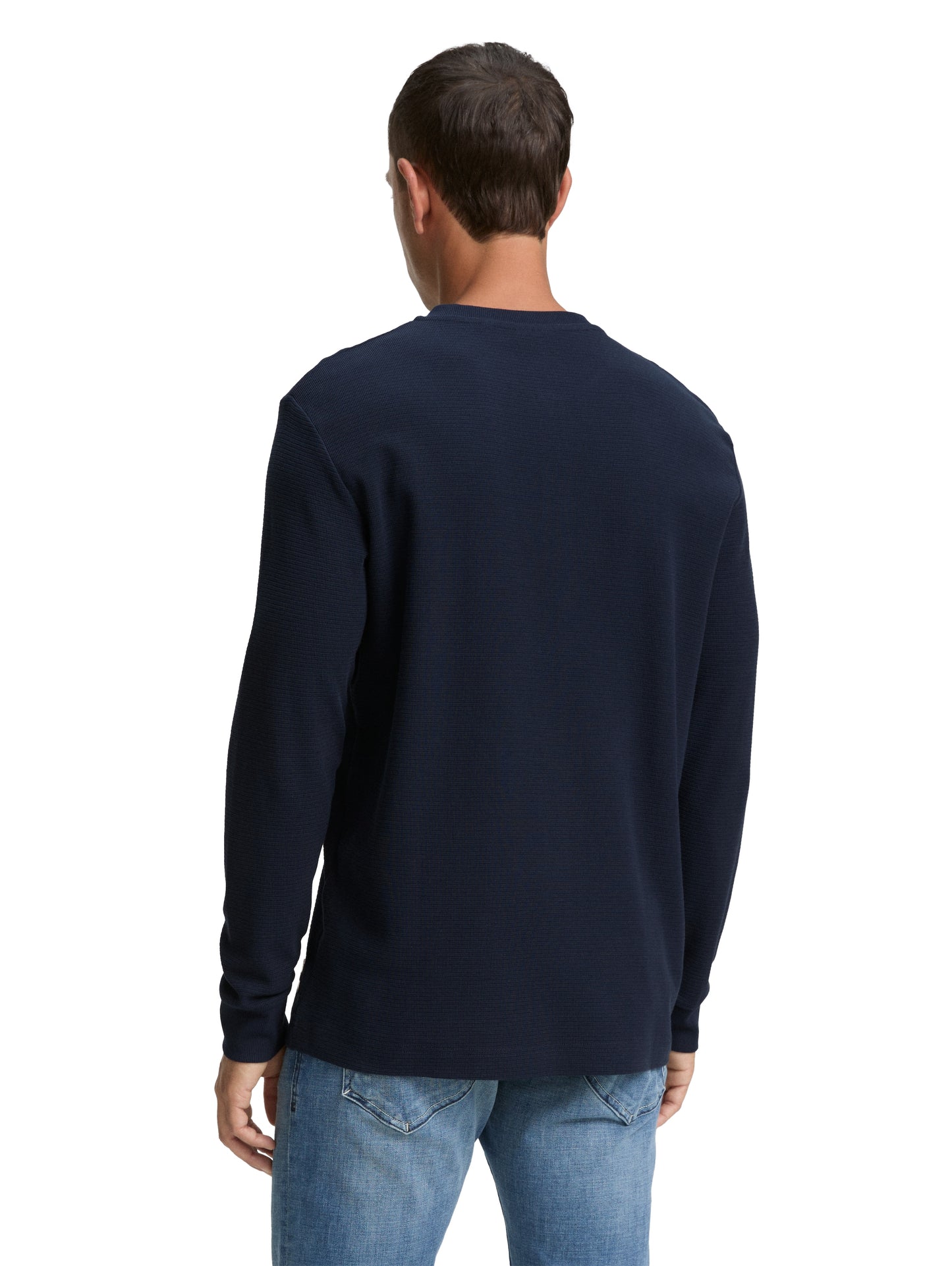 structured longsleeve henley - 1047816