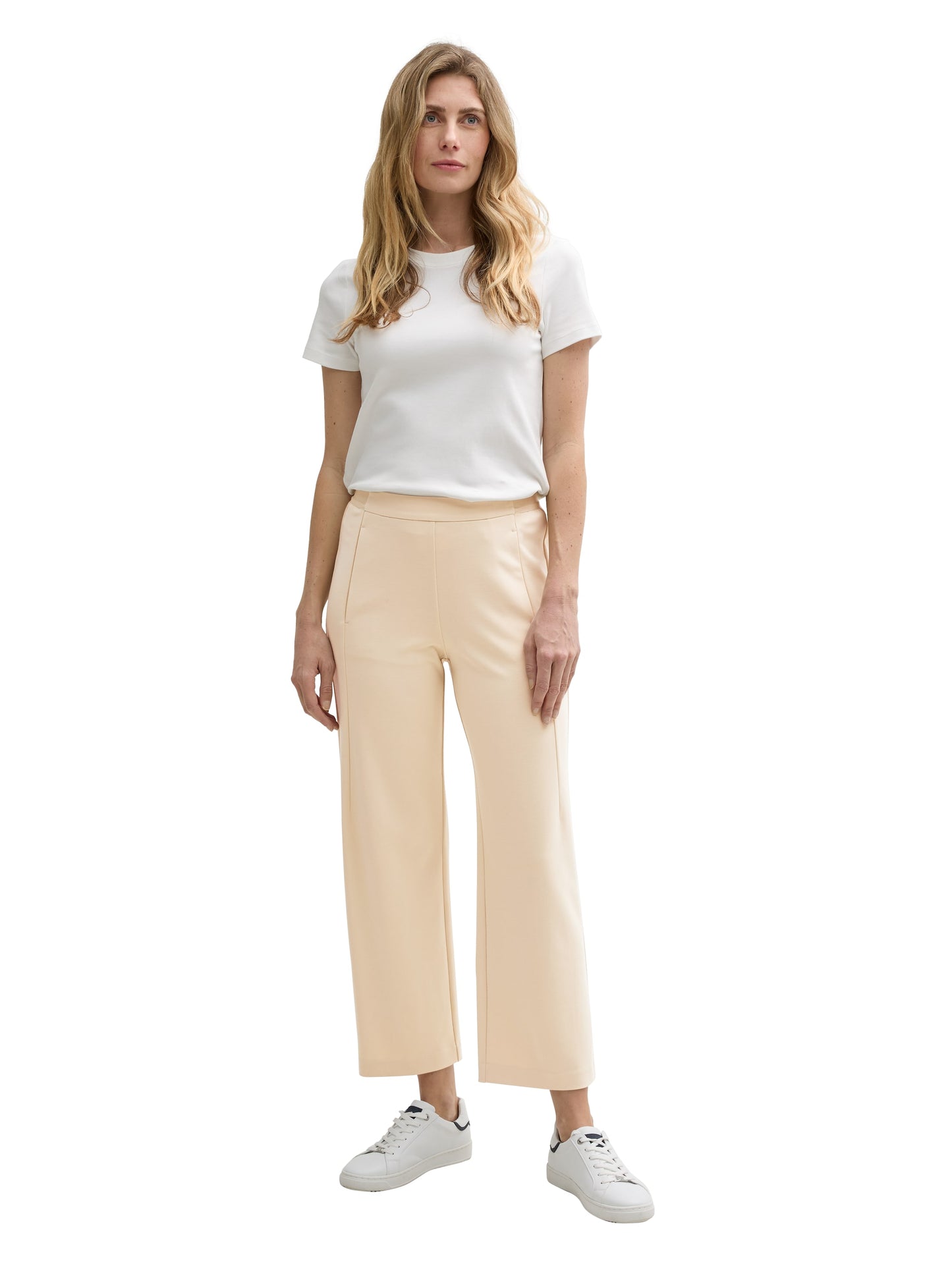 cropped straight leg pants - 1045424