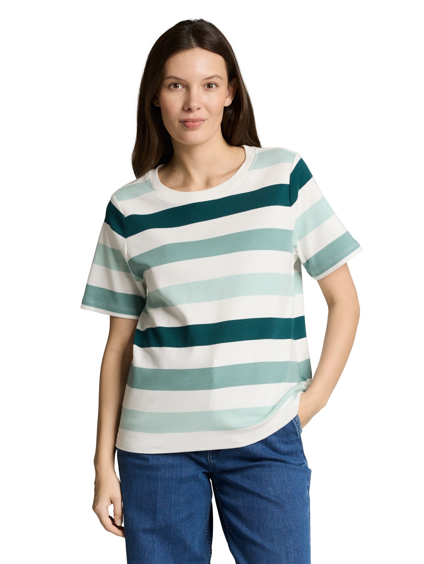 T-shirt boxy crew neck with pr - 1050426