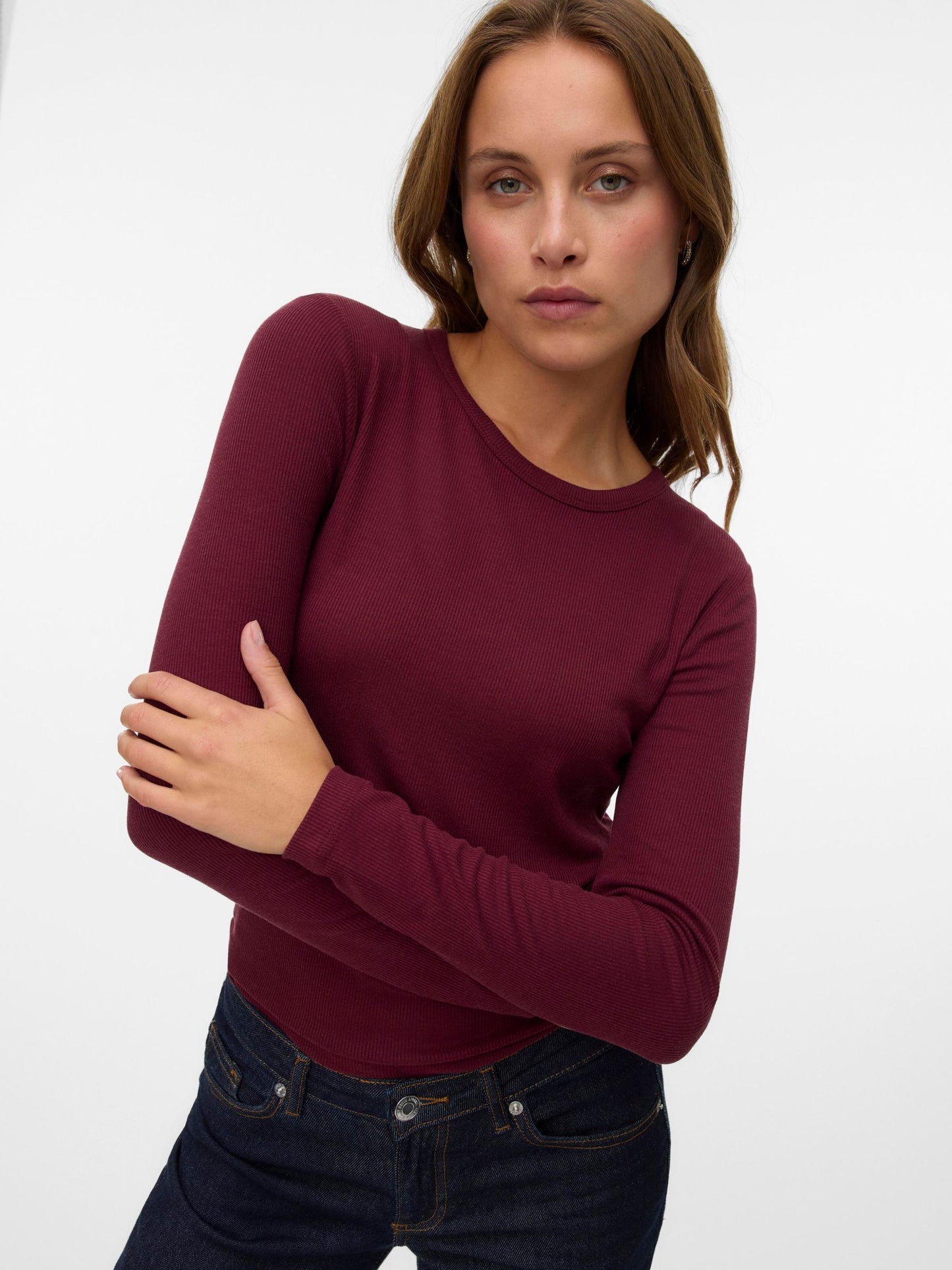 AWIRWINA LS O-NECK TOP NOOS - 10300893