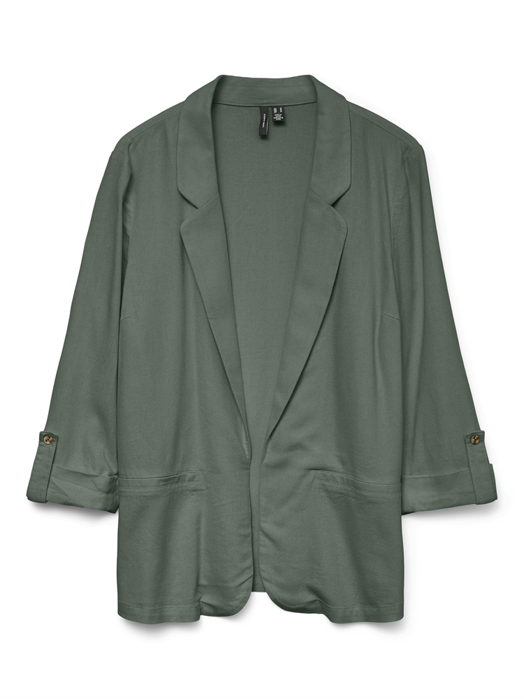 VMJESMILO 3/4 LOOSE BLAZER WVN GA N - 10279700