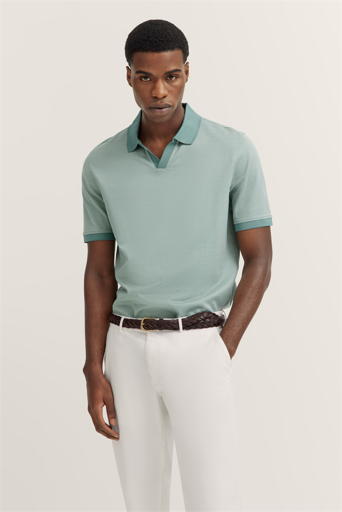 HERREN POLO 1/2 ARM - 75109C 8150