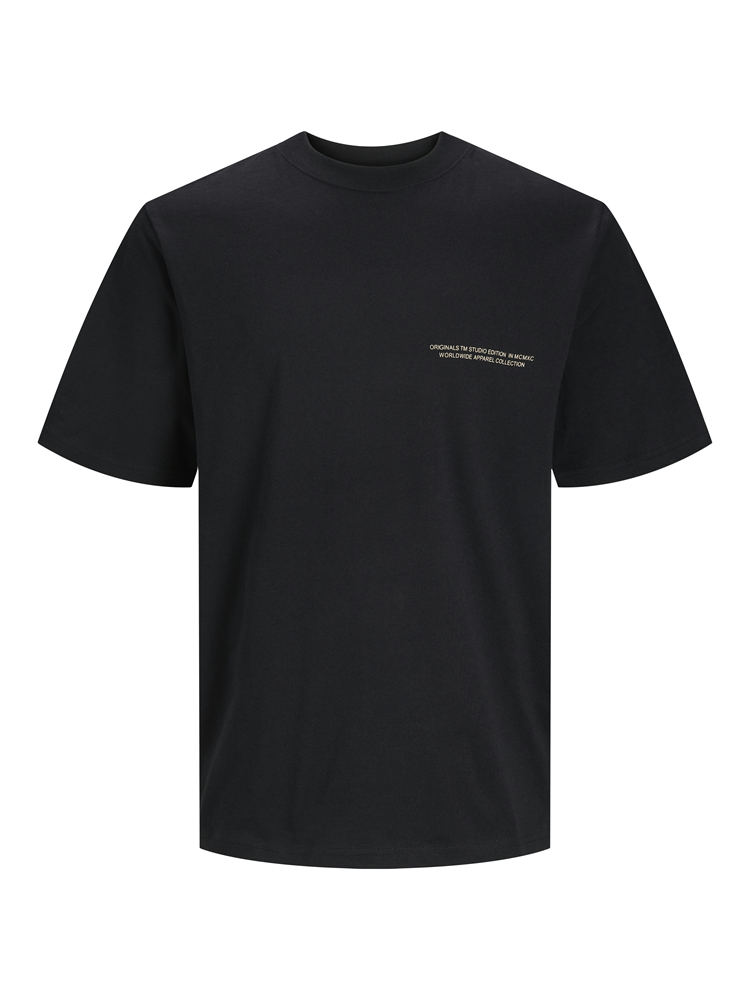 JORSHADOWBACK TEE SS CREW NECK BLK - 12247227