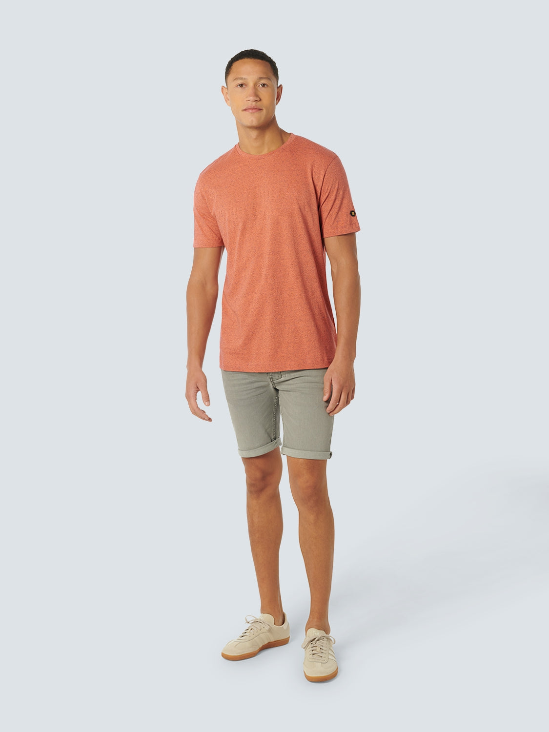 T-Shirt Crewneck Melange Stripes - 23350254SN