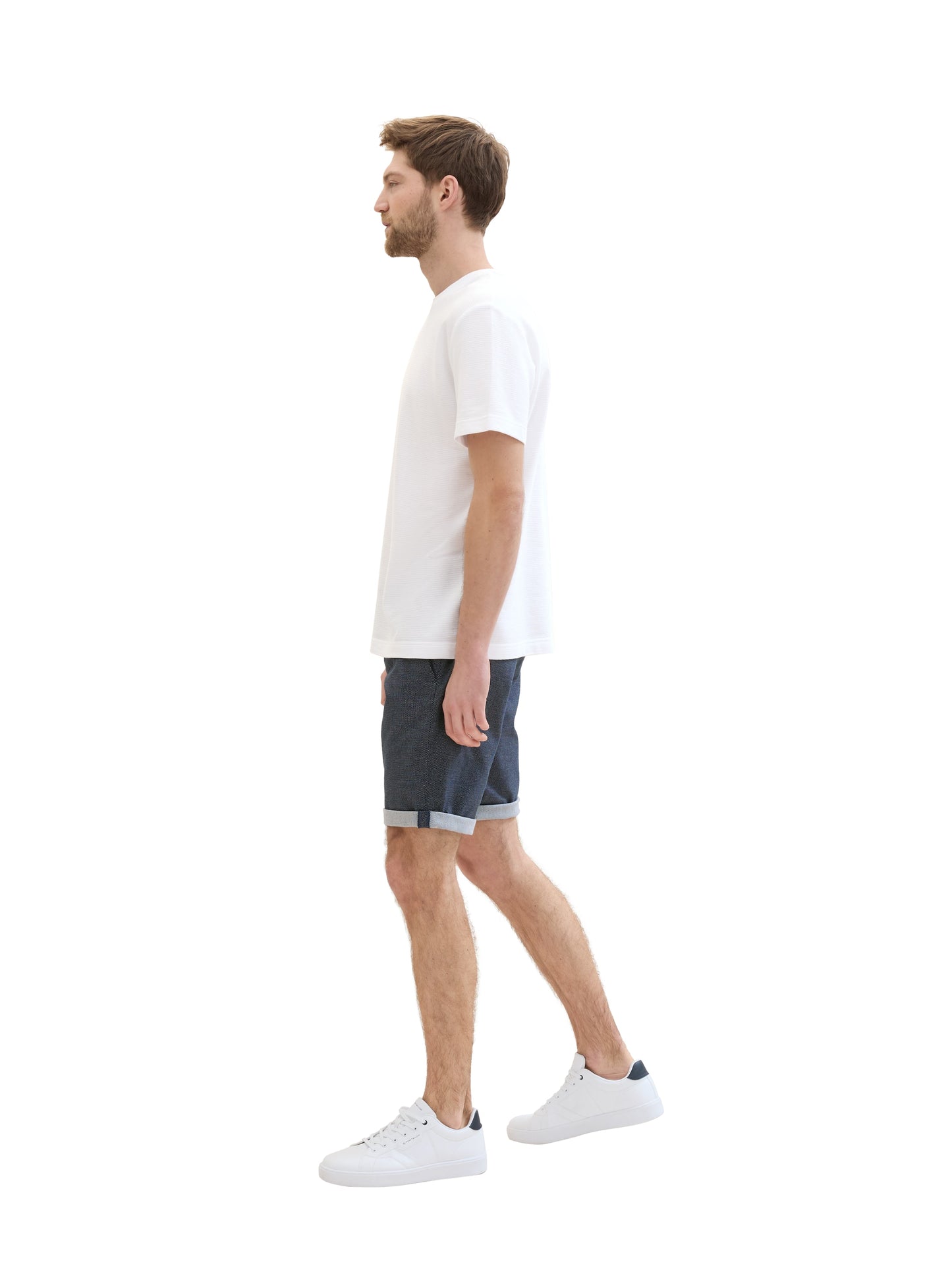 slim chino shorts with belt - 1040224