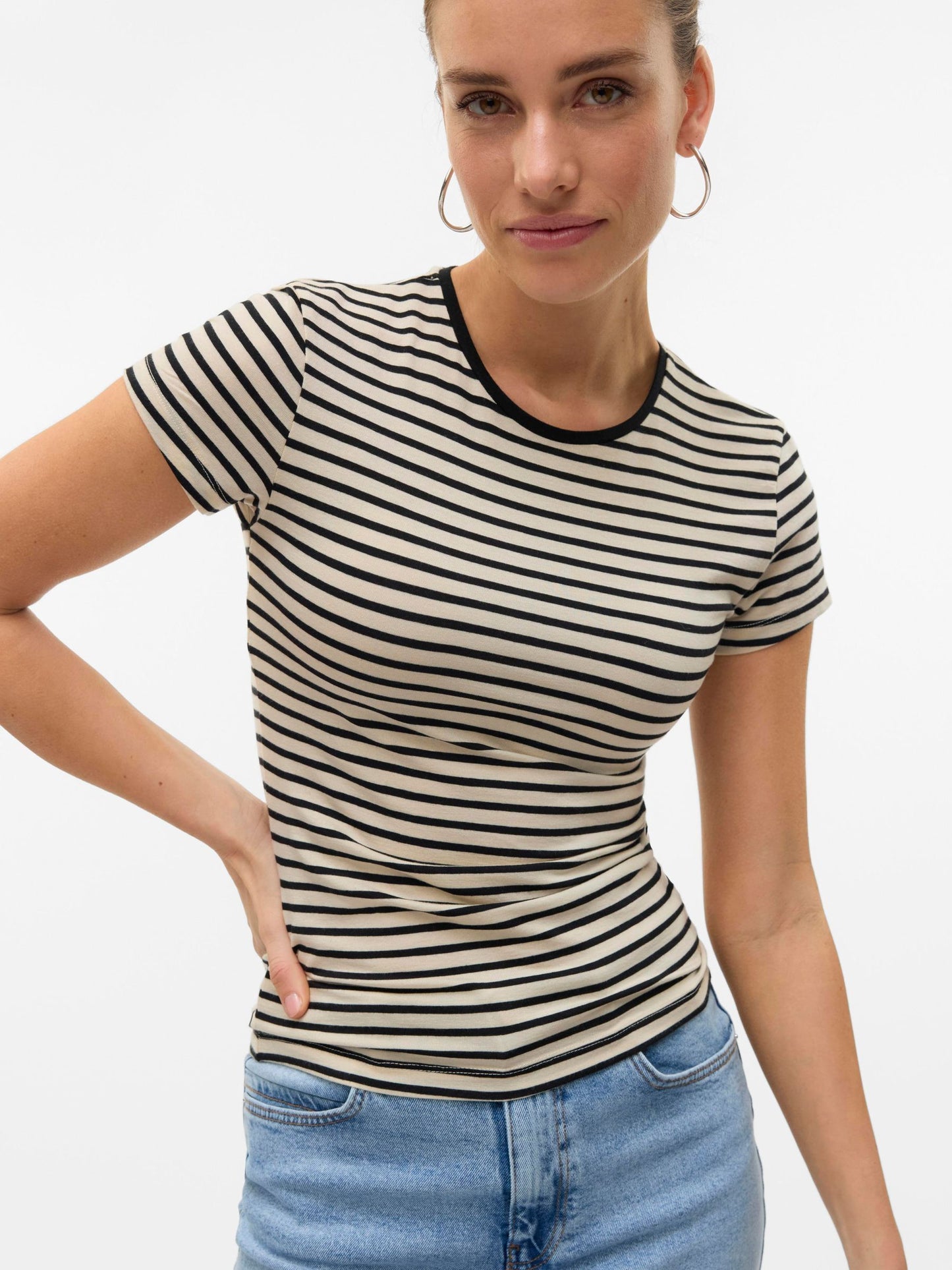 AWINES FIONA SS O-NECK TOP NOOS - 10300882