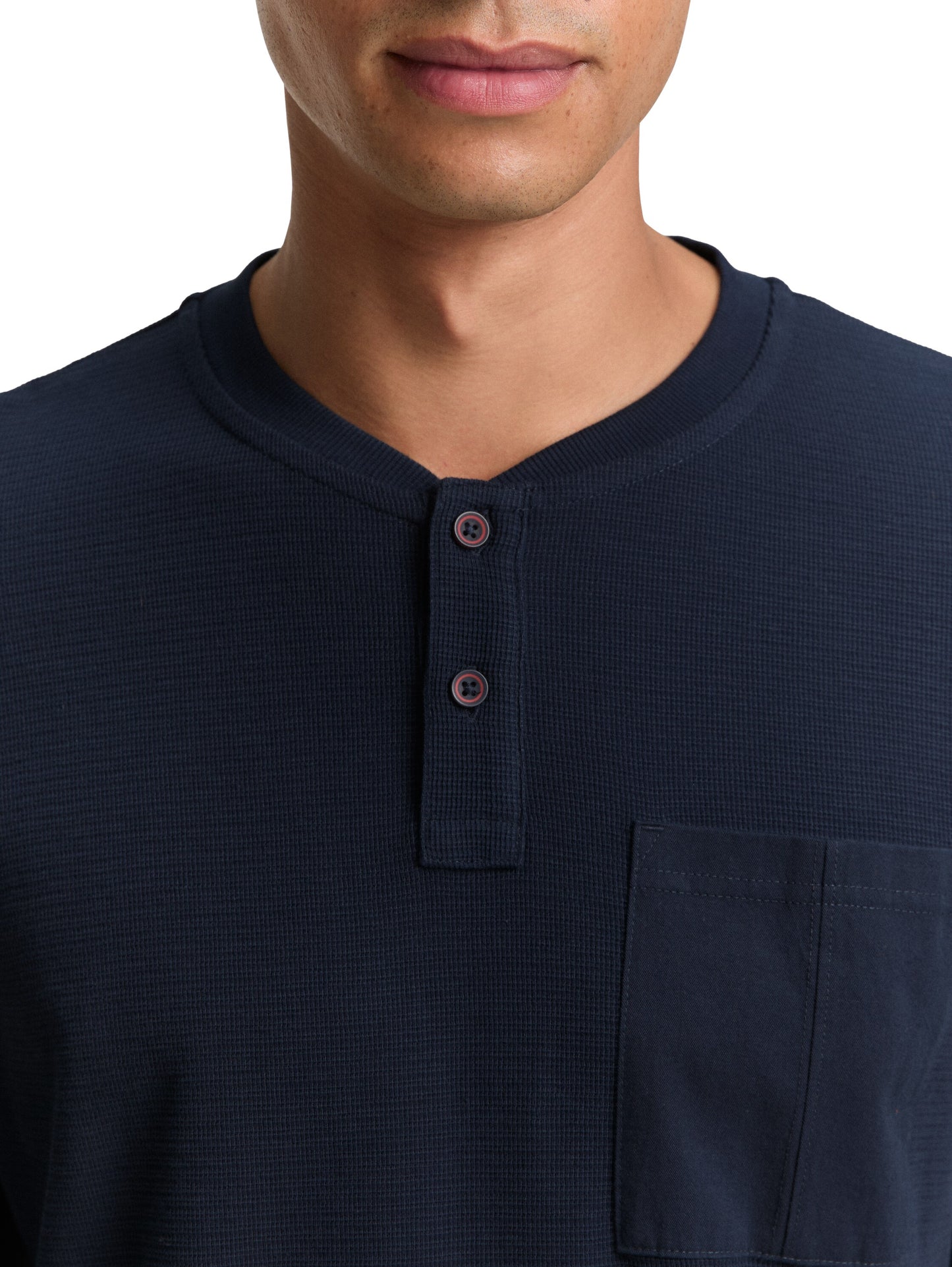 structured longsleeve henley - 1047816