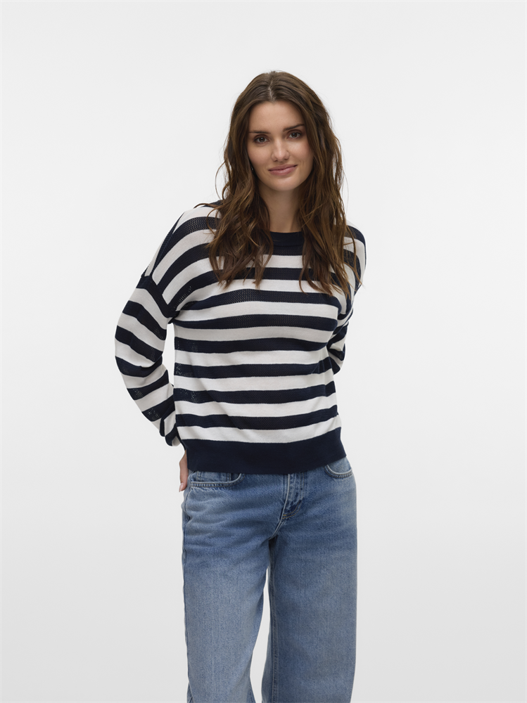 VMNEWLEXSUN MIX LS O-NECK PULLOVER - 10324936