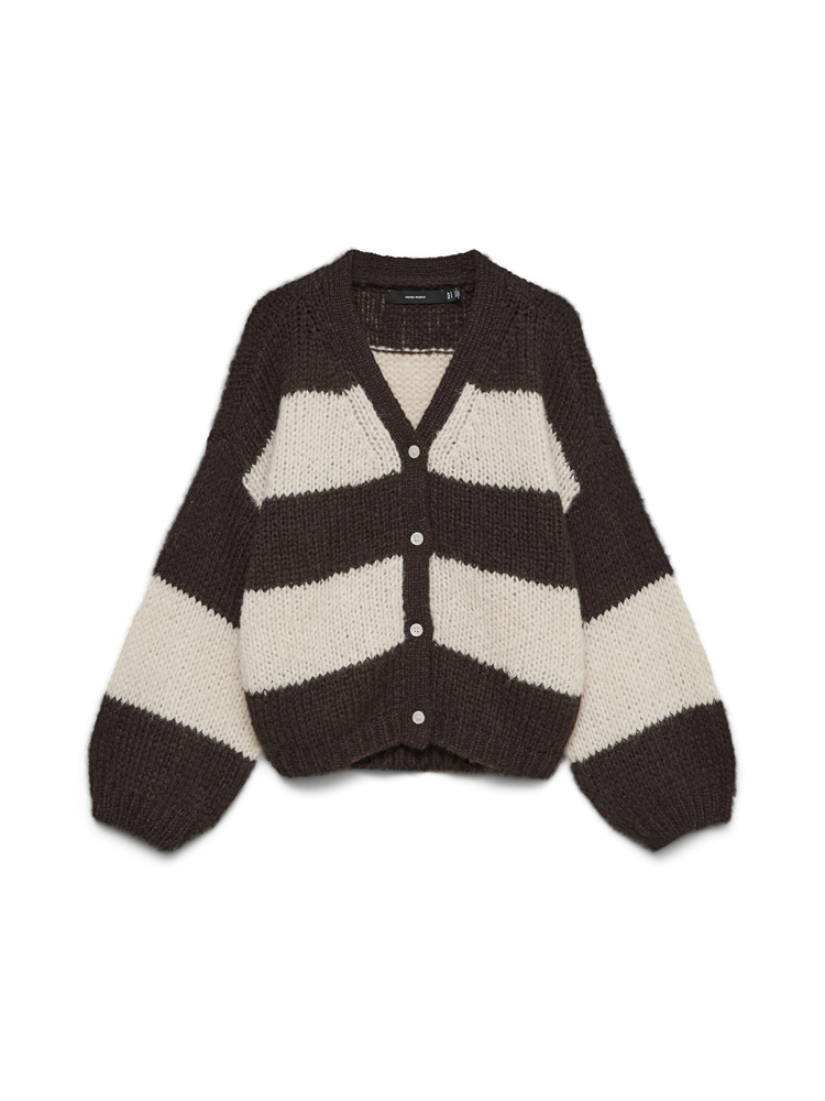 VMMAYBE LS V-NECK BUTTON CARDIGAN N - 10351623